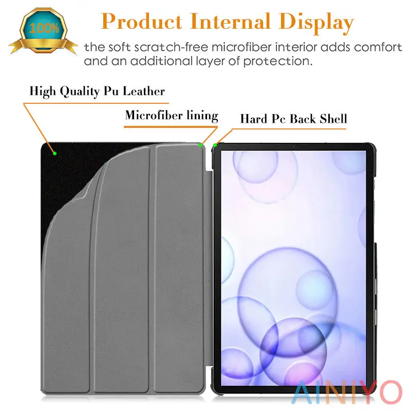 Чехол для samsung Galaxy Tab S6 SM-T860 SM-T865 10,", чехол для планшета с Умной подставкой для, чехол для samsung Tab S6