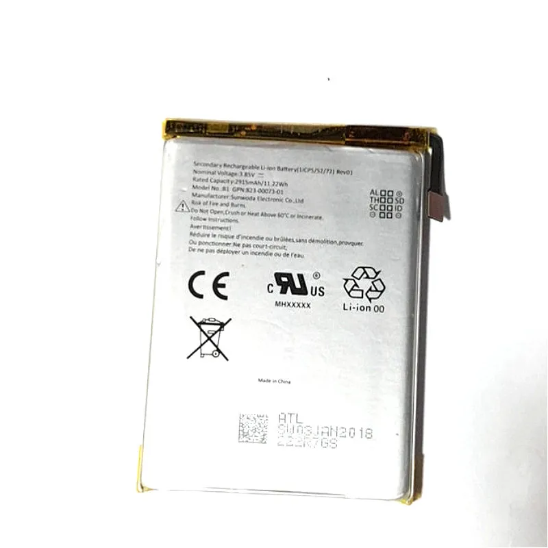 Аккумулятор Westrock 823 00073 01 для сотового телефона GOOGLE G013A G013B Pixel 3|Аккумуляторы