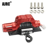 ajrc for 110 rc tracked vehicle axial scx10 ii 90046 d90 trx4 trx 6 d110 rc car red metal automatic simulation winch