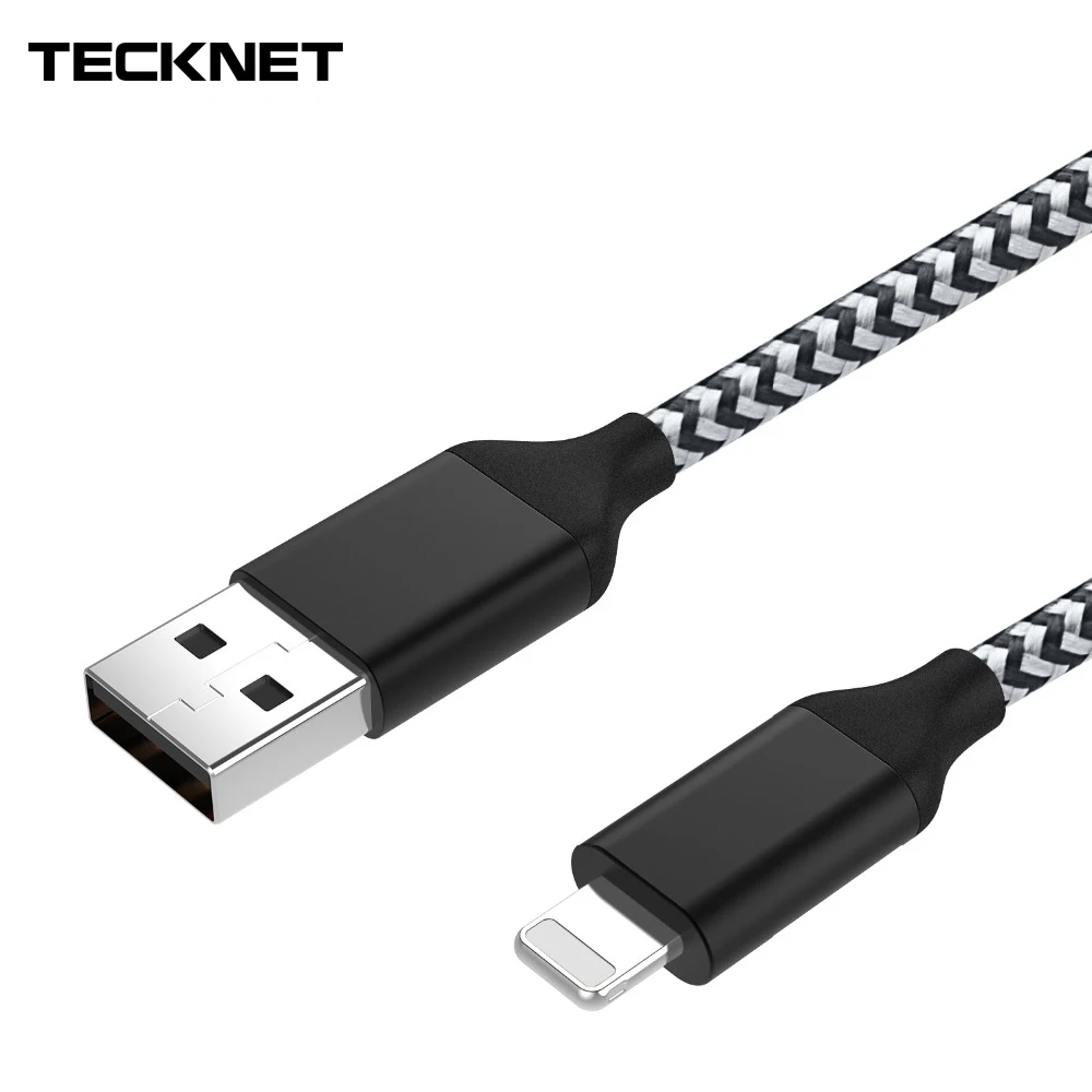 Tecknet 5V2. 4A USB кабель для iPhone X 8 7 6 плюс S 5S 5C SE кабели быстрой зарядки синхронизации