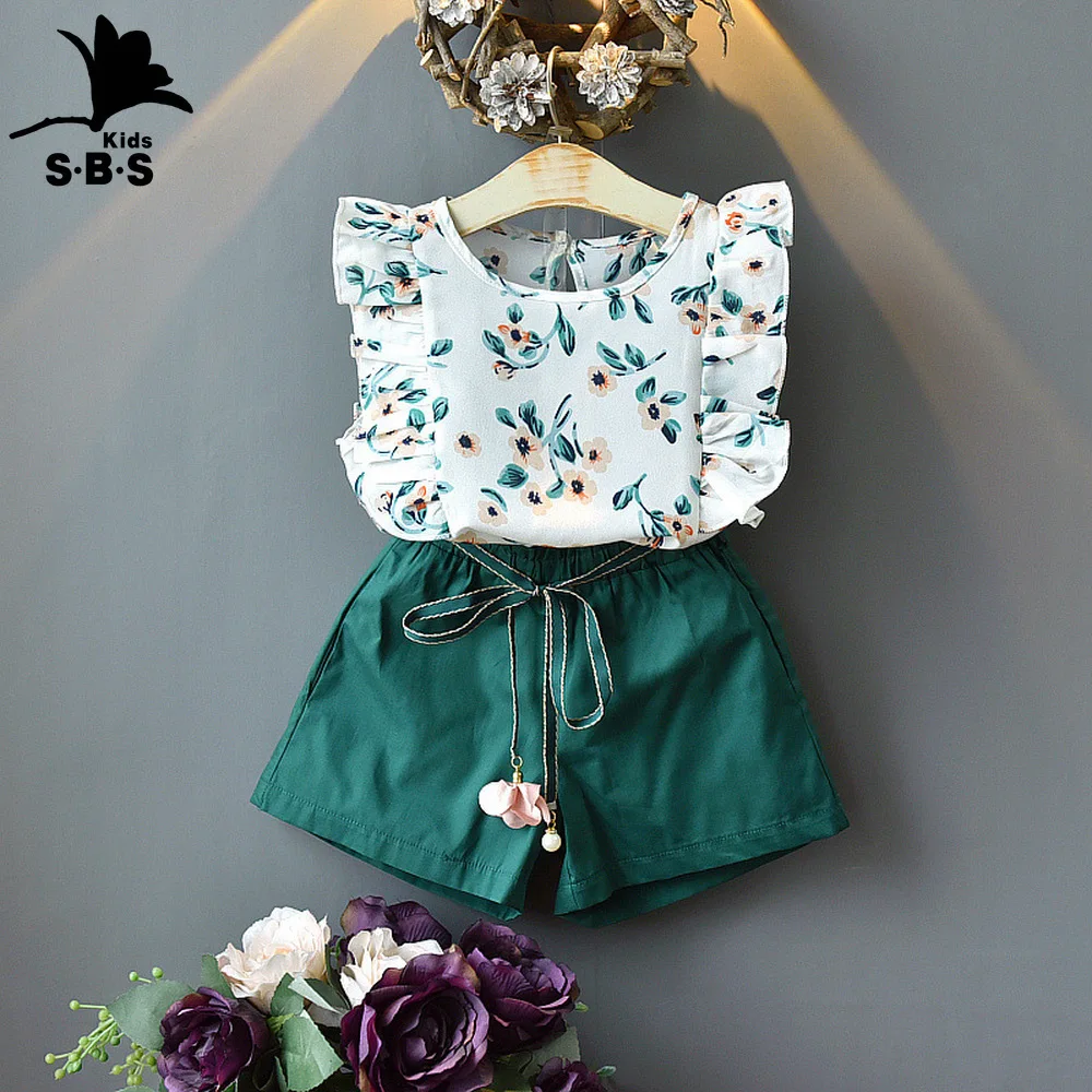 Новая дизайнерская детская одежда комплект одежды для девочек в Корейском стиле