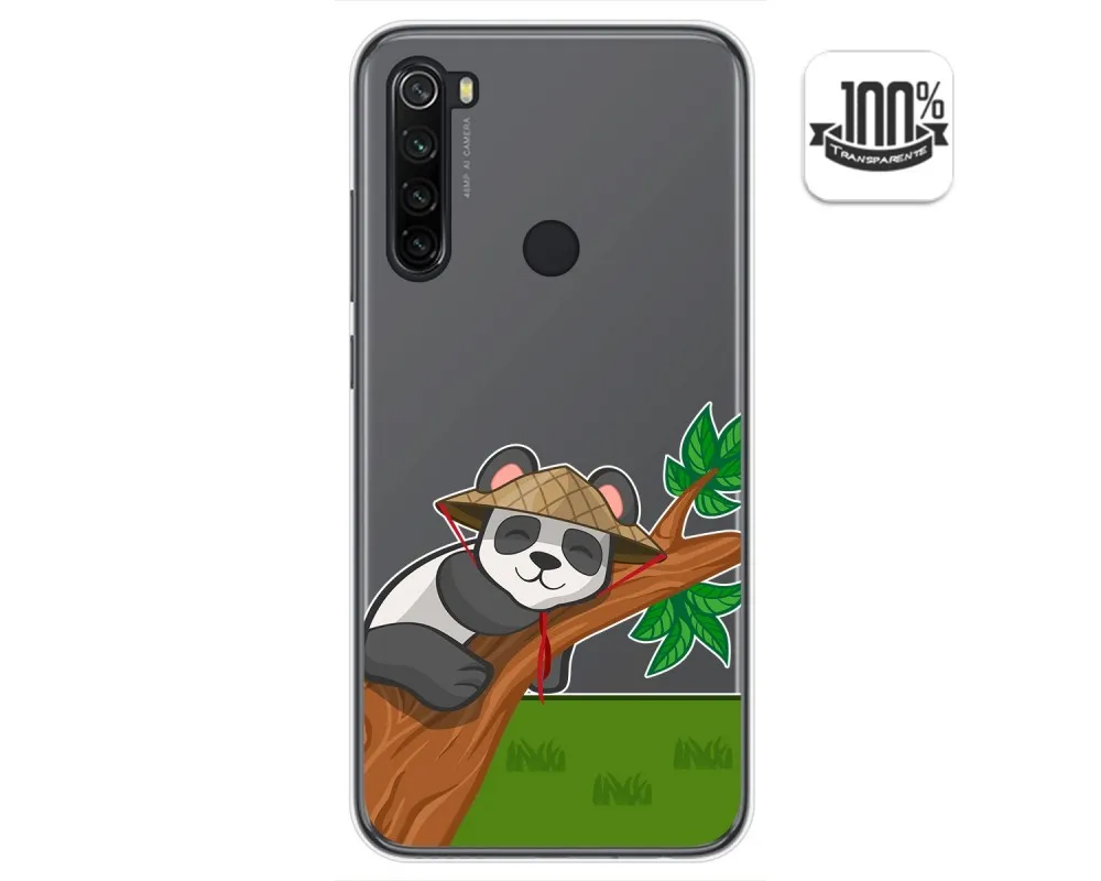 Гелевый Прозрачный чехол для Xiaomi Redmi Note 8T с рисунками панды|Бамперы| |