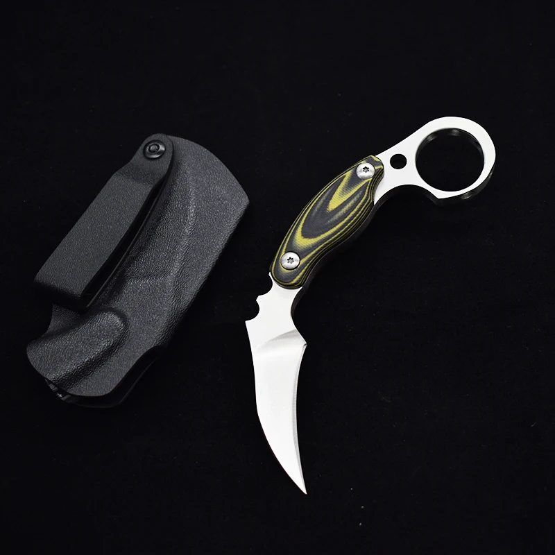 D2 стальной карманный нож G10 с фиксированным лезвием | Инструменты