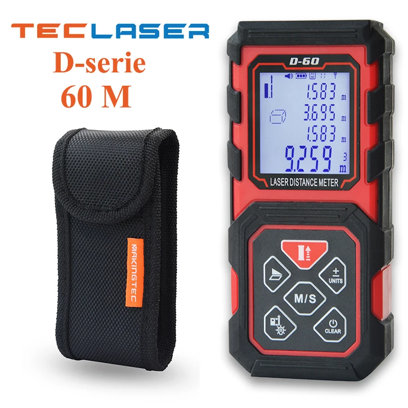 Лазерный дальномер TECLASER лазерный измеритель лазерная рулетка измерительная