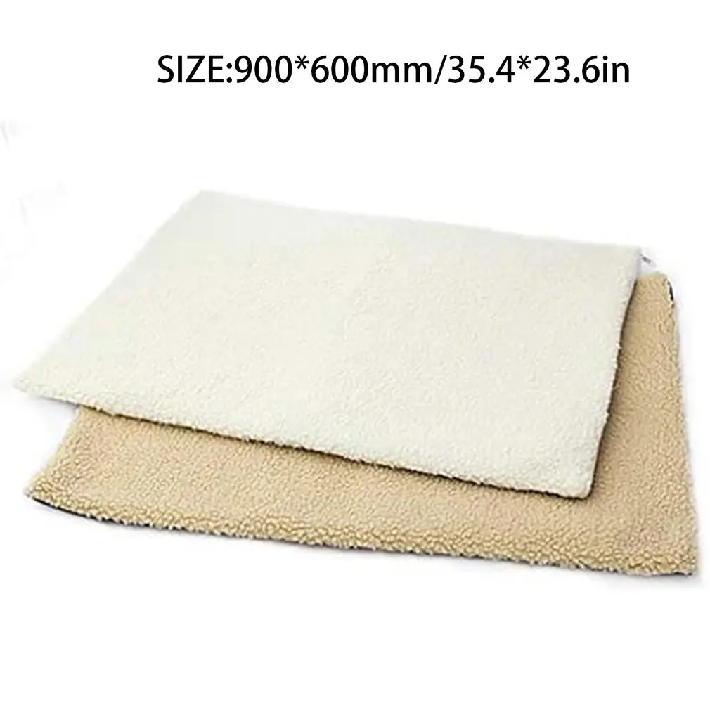 

Winter Pet Bed Warm Thick Cashmere Comfortable Mat Warmer Supplies Pad Large Dog Bed Washable Cushion Mattress Kennel