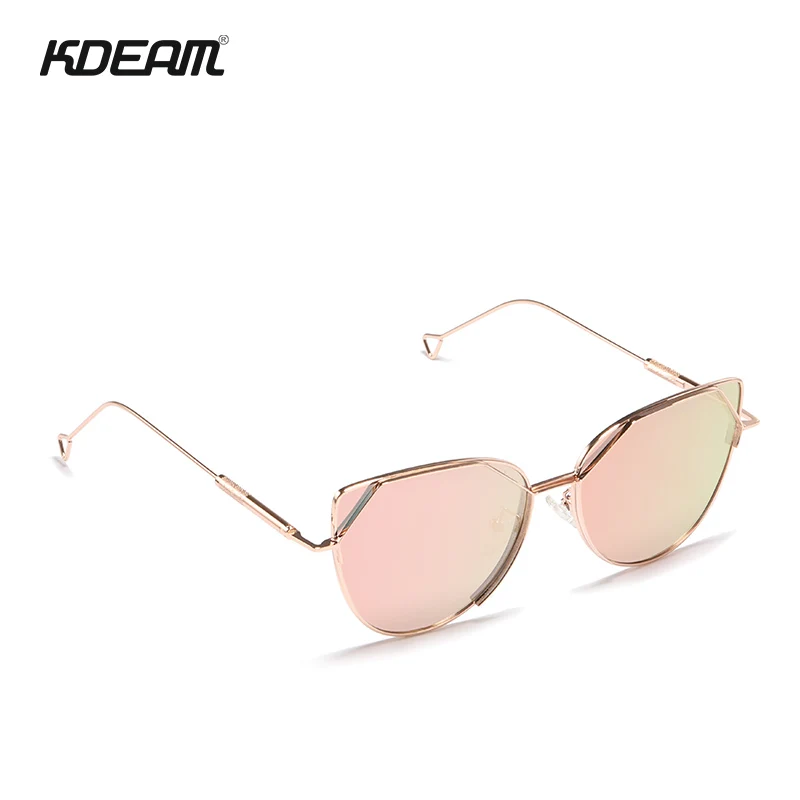 Женские винтажные солнцезащитные очки KDEAM поляризационные с фильтром 3 кошачий