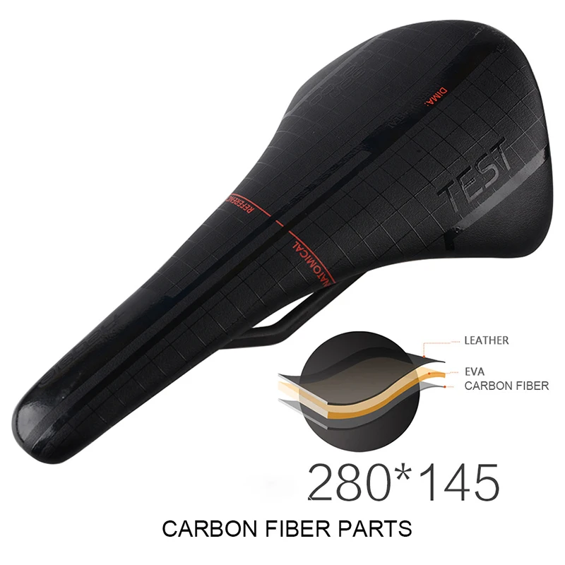 

Ультралегкое седло для горного и дорожного велосипеда, углеродное велосипедное седло, черное, для спорта на открытом воздухе, запасные част...