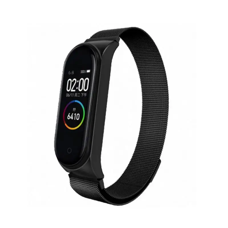 Металлический ремешок для Xiaomi сменный магнитный из нержавеющей стали на