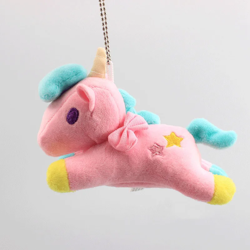 Единорог плюшевые Keychain14cm Kawaii Маленькие близнецы звезды милые мини мягкие животные подвеска лошадь игрушки для детей подарок