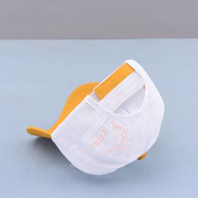 

Cotton Summer Litter Bear Embroidery Mesh Cotton Casquette Baseball Cap Adjustable Snapback Hats for Child Boy and Girl 98