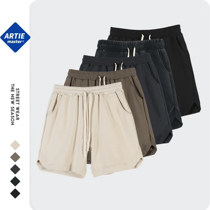 

New summer hip hop sports men's shorts High Street retro loose cotton shorts men's five-cent pants