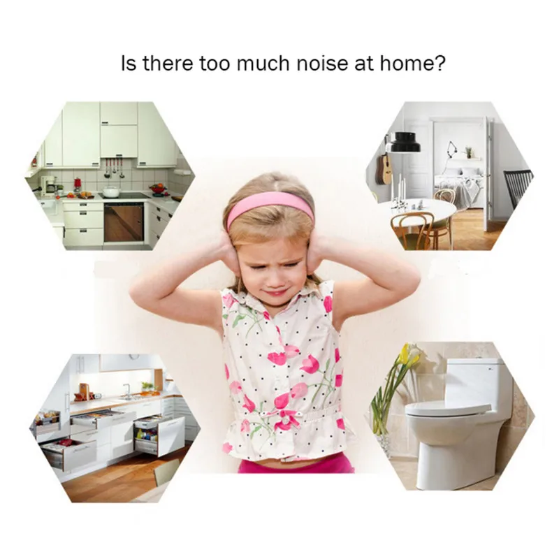 24 шт. дроссельная накладка на дверную ручку бесшумная самоклеящаяся 3м клейкая