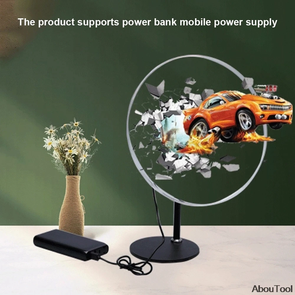 HD 3D Голограмма вентилятор для проектора 30 см 256 шт. светодиодная полоса реклама