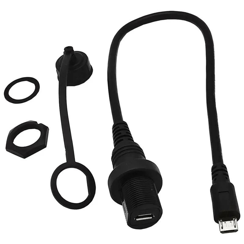 Водонепроницаемый кабель 30 см Micro USB 2 0 IP67 5-контактный разъем Micro-USB IP 67 Панельное