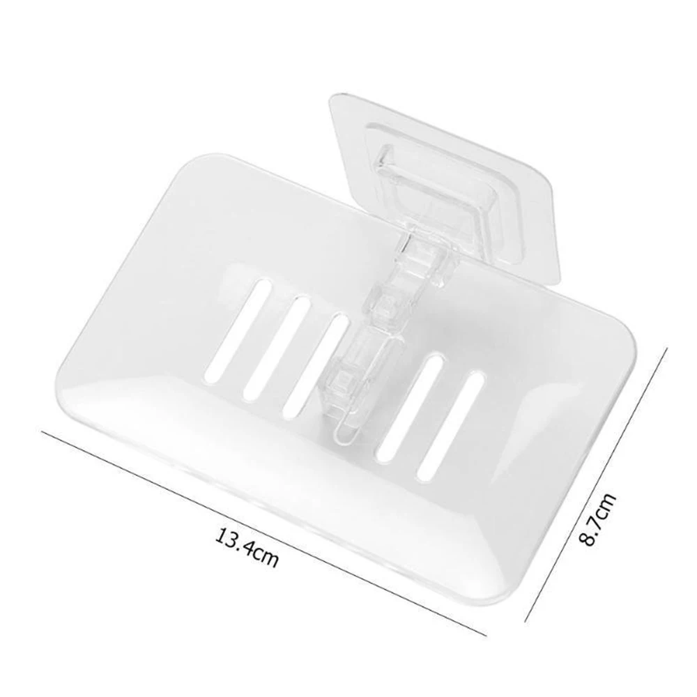 

1PC Bathroom Shower Soap Box Tableware Storage Tray Tray Tray Tray Wall-mounted Soap Holder Housekeeping Container Storage Box