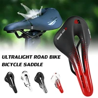 mtb bike saddle lightweight anti seismic cycling road bike seat men waterproof leather breathable seat cushion bicycle saddle