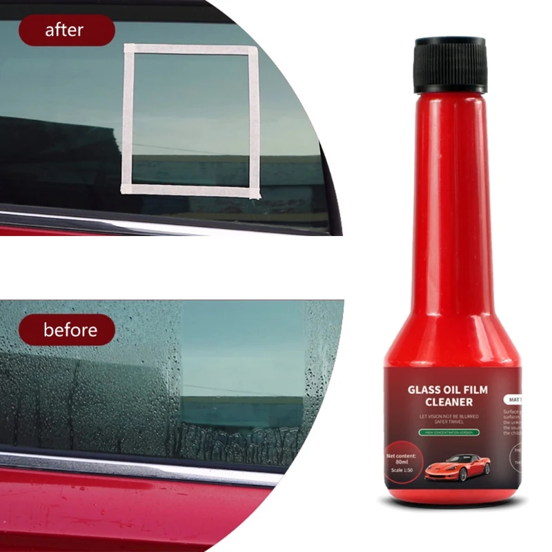 

High Enrichment Oil Film Remover 80ml Anti-fog Agent Car Maintenance Supplies Glass Rainproof Anti-fogging Agent