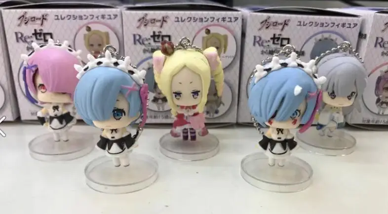 Аниме Re Zero Kara Hajimeru Isekai Seikatsu Rem Ram Emilia Беатрис мини ПВХ Фигурки игрушки 5 см шт./компл.