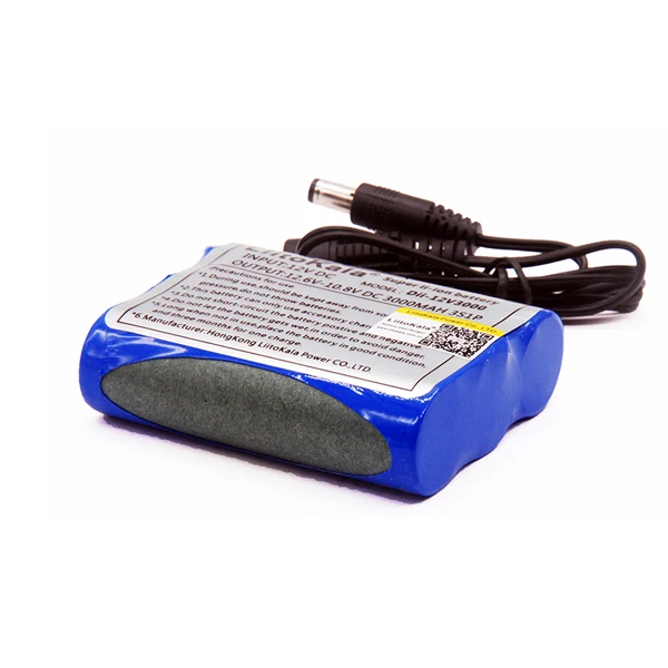 Liitokala 12V 3Ah 12V 3000mh литий-ионный аккумулятор для камеры+ 12,6 V 1A EU/USA зарядное устройство - Цвет: 12V3000AH battery