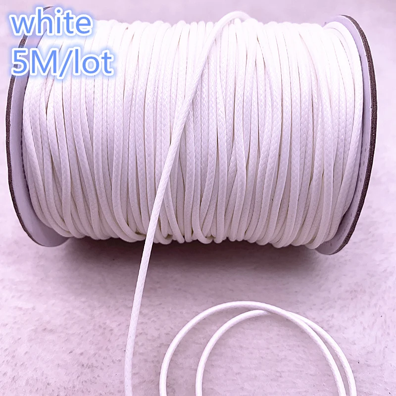 Вощеный хлопковый шнур 5 м диаметр 2 0 мм вощеная нить веревка ремешок для ожерелья