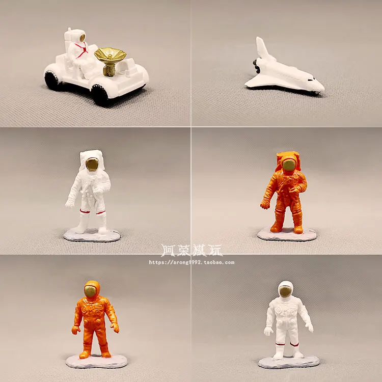 

Model Figurine Astronaut Mini Small Space Vehicle Rover Space Spaceship DIY Hand Made Model Action Figures Toys Doll Home Decor