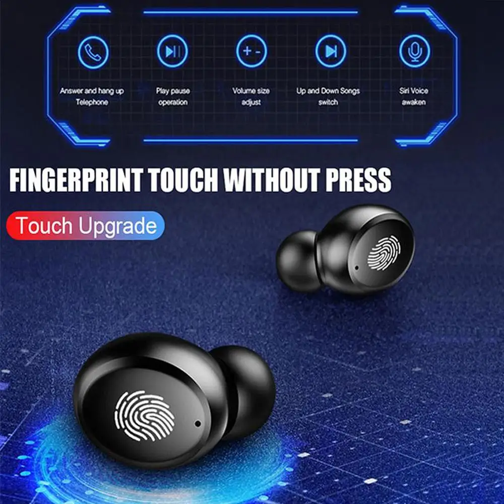 TWS 5 0 Bluetooth 9D стерео наушники беспроводные IPX7 водонепроницаемые спортивные с
