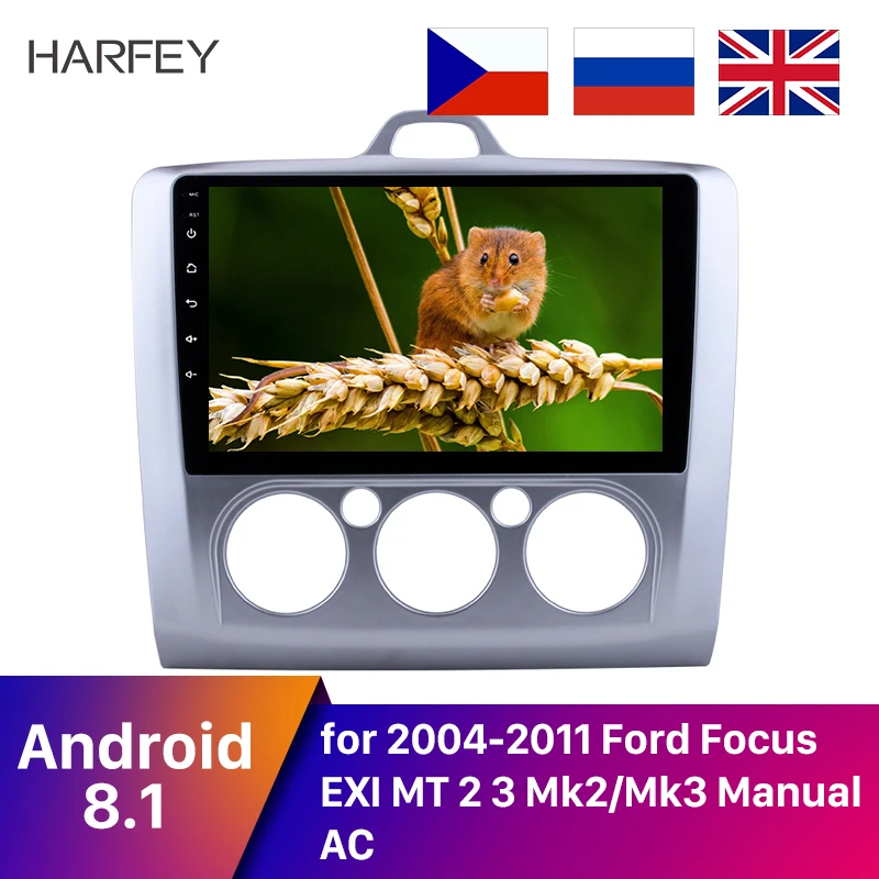 Головное устройство Harfey Auto Audio Stereo Navi для 2004 2011 Ford Focus 2 Android 8 1 9 дюймов