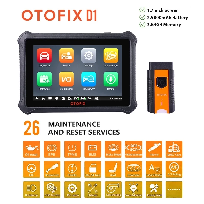 Инструмент для диагностики автомобилей Autel OTOFIX D1 автомобильный диагностический