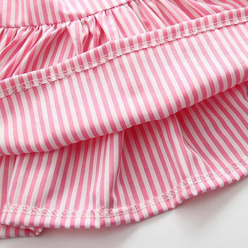 

Baby Girls Striped Clothes Sets 2021 New Summer Newborn Baby Suit Bow-knot Dress And Panties 2pcs Outfit Toddler Cute Clothing
