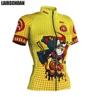 2021 LairschDan женский трикотаж для велоспорта, желтая велосипедная форма для кошек, Женская велосипедная одежда, топ для велоспорта, короткий рукав