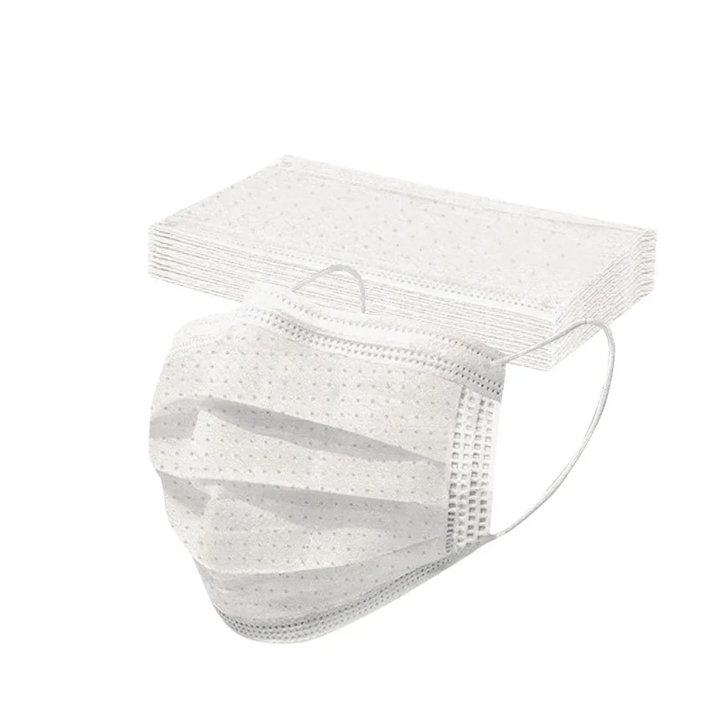 Черная одноразовая трехслойная защитная маска для взрослых с фильтром гигиены