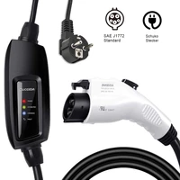 10m j1772 evse input ev plug duosida level 2 ev charger 16a type 1 schuko for electric car charging mode 2 plug stock