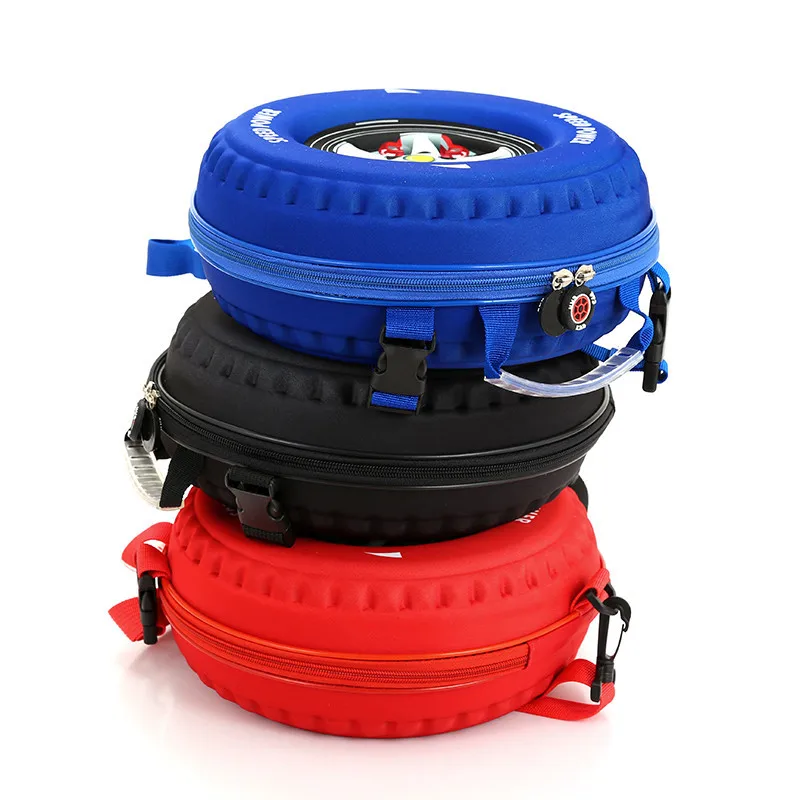 Детский сад 3D автомобиль детская школьная сумка симпатичный рюкзак на колесиках