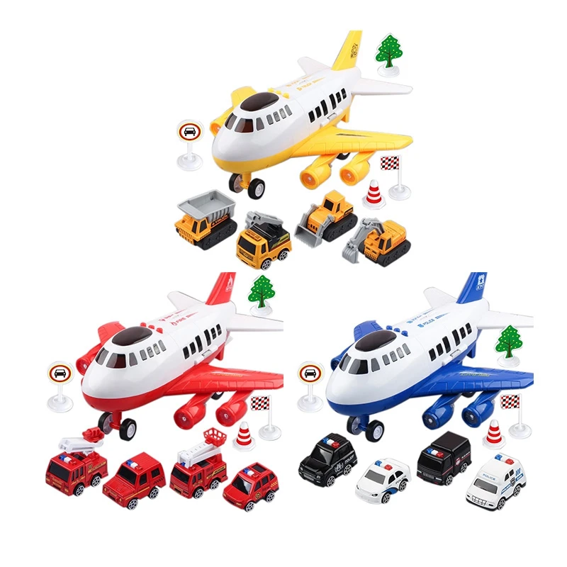 

Multifunctional Loading Aircraft DIY Assembled Storage Airplane Toy Child Inertial Airplane Model Transport Aircrafts