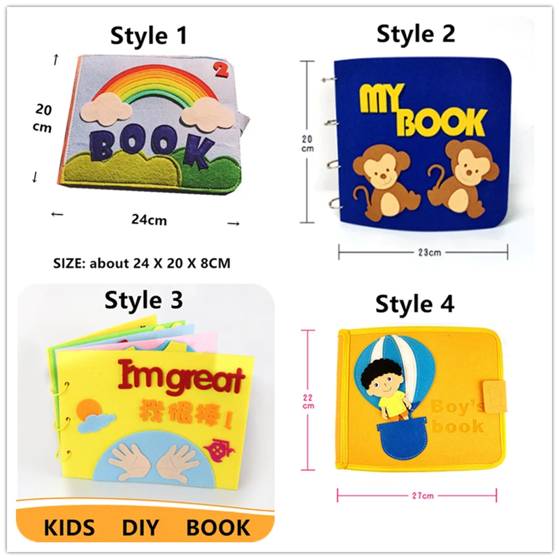 Новая версия 2022 года тихая книга Монтессори для раннего обучения мам наборы