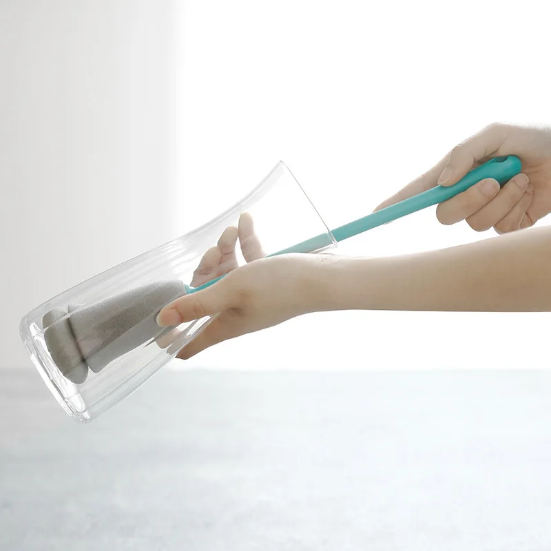 Губка с длинной ручкой для дома термочистящие салфетки мытья посуды кофе чая