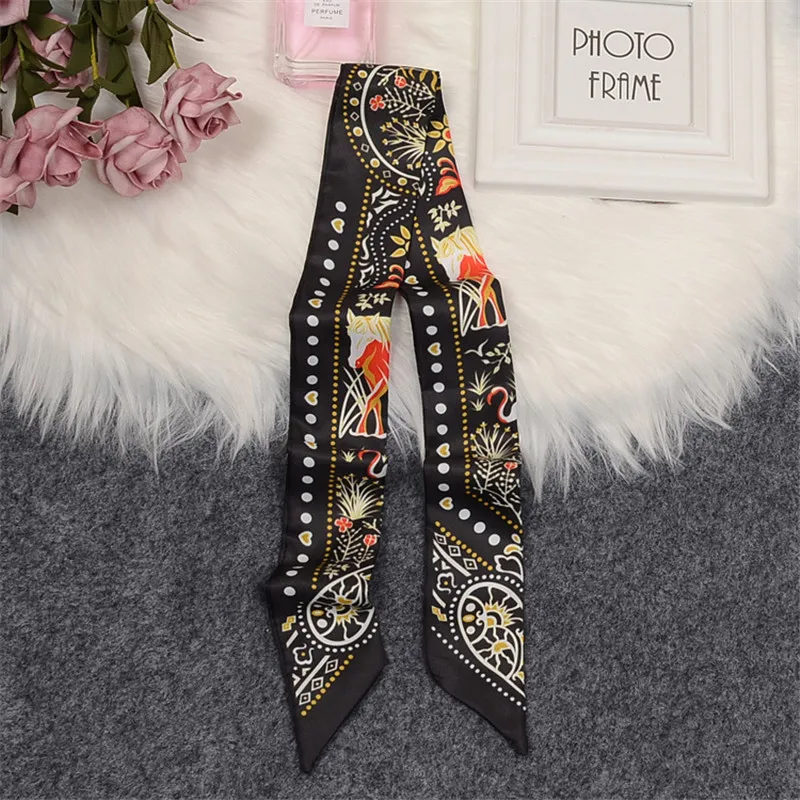 

2021 New Design Paisley Neckerchief Brand Bag Scarf Women Hair Neck Skinny Scarf Foulard Femme Headband Fashion Wrist Towel