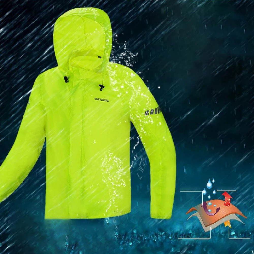 MOTOBOY водонепроницаемый мотоциклетный плащ костюм светоотражающая куртка с