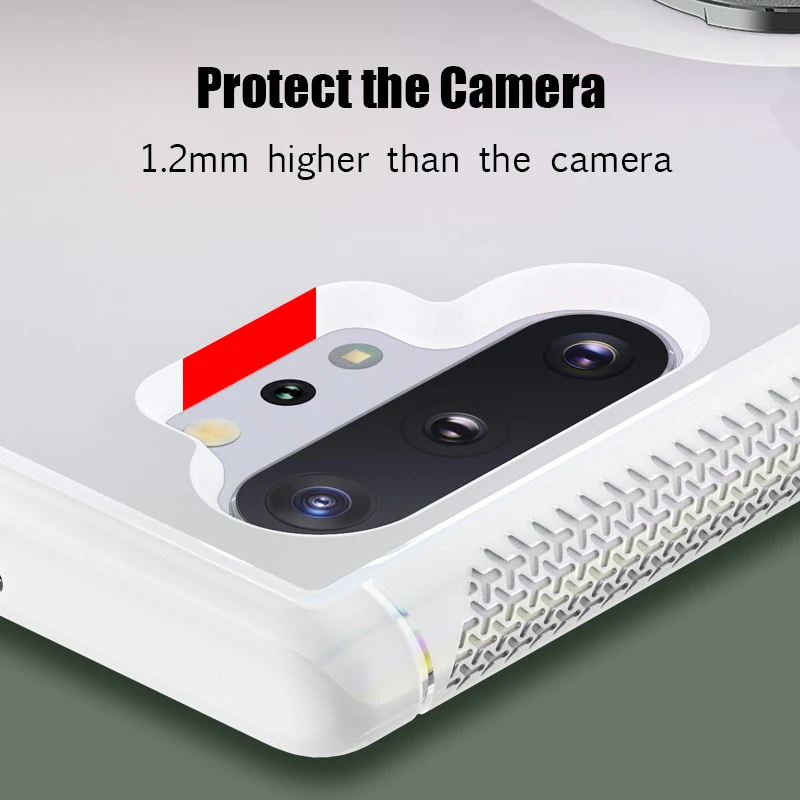 Прозрачный мягкий чехол из ТПУ для Samsung Galaxy Note 10 Plus | Мобильные телефоны и