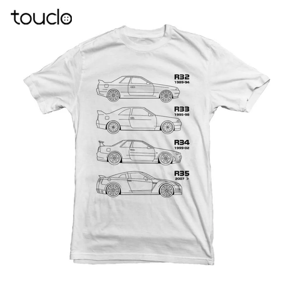 Футболка с японским классическим автомобилем Gtr Skyline для фанатов дрифта новинка