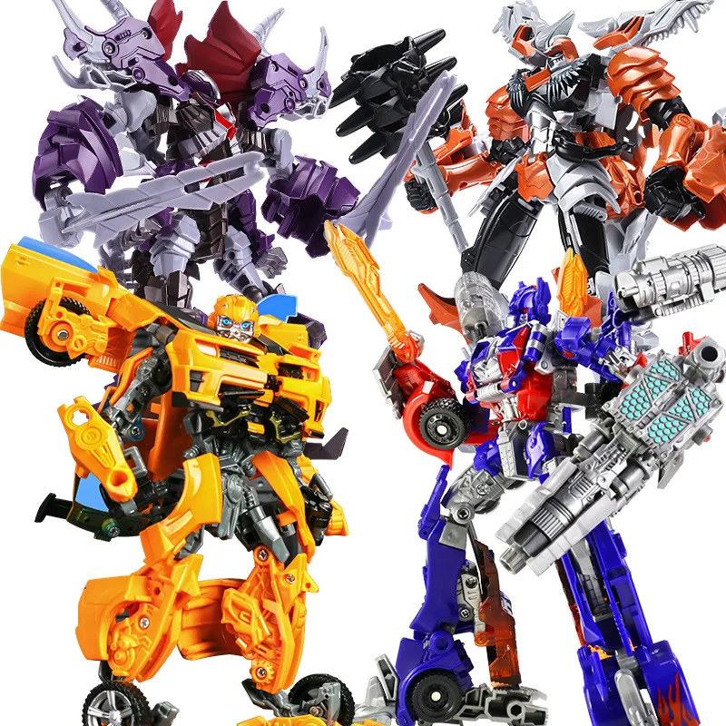 

22cm Transformation Car Robot Toys Bumblebee Optimus Prime Megatron Decepticons Jazz Collection Action Figure Gift For Kids