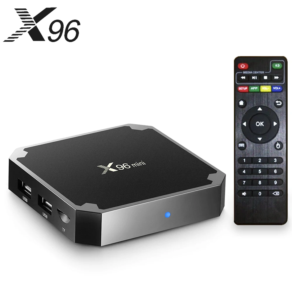 X96 Мини Android TV BOX 7 1. Smart Box 2 Гб 16 Гб. Amlogic S905W 4 ядра ГГц Wi Fi. Декодер каналов кабельного