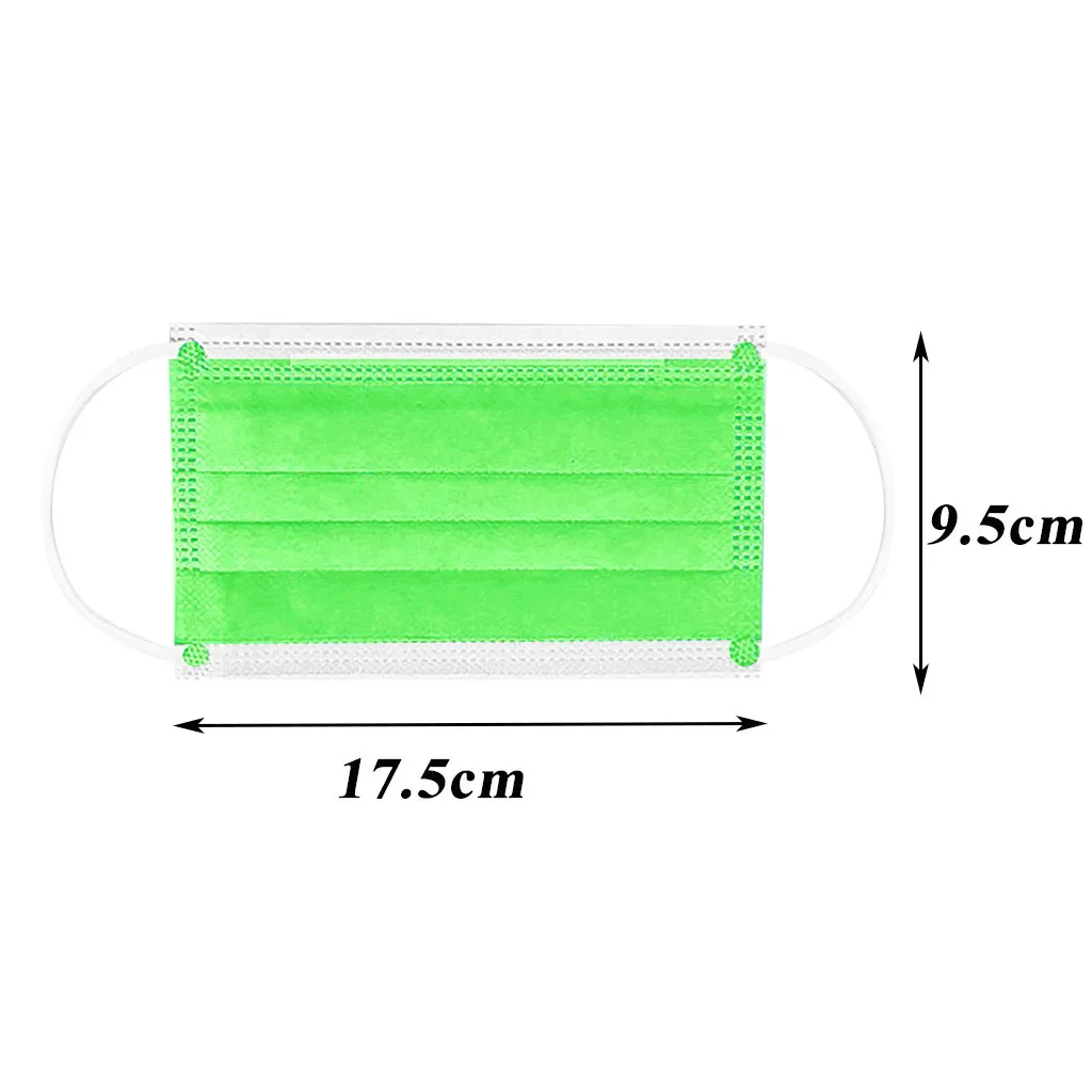 

Headband 50PCS Adult Disposable Face Mask Disposable Nonwoven 3 lay Breathable Mask Protective mascarilla mscara masque