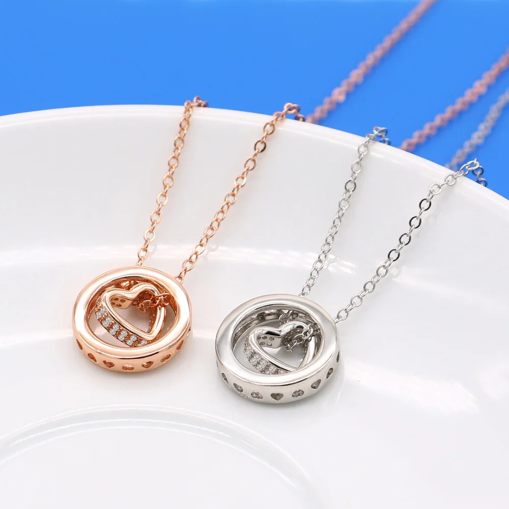 

Contracted silver Necklace For Women Lover's Casual Personality Circle Lariat Pendant Necklace High Quality Simple Choker gift