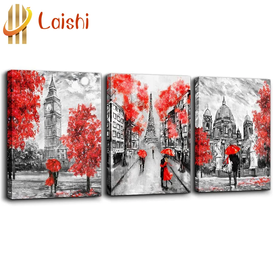 

3 шт., Алмазная мозаика в виде листьев Красного клена