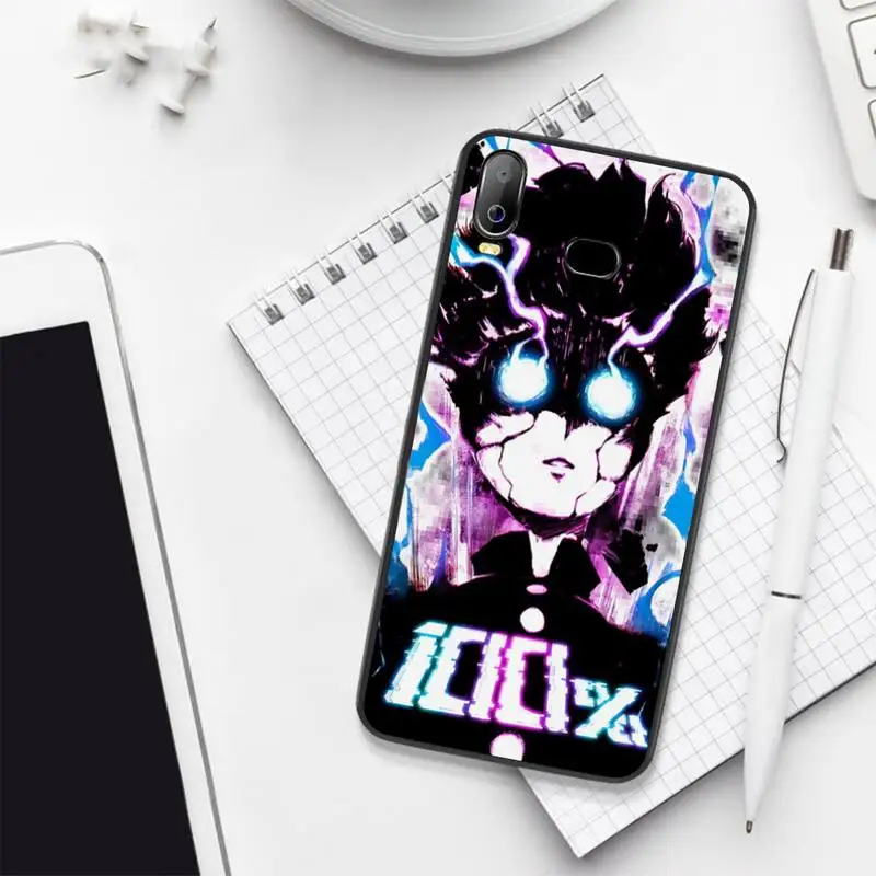 Мягкий силиконовый чехол для телефона из ТПУ CUTEWANAN Anime Mob психоделический 100 Samsung A10