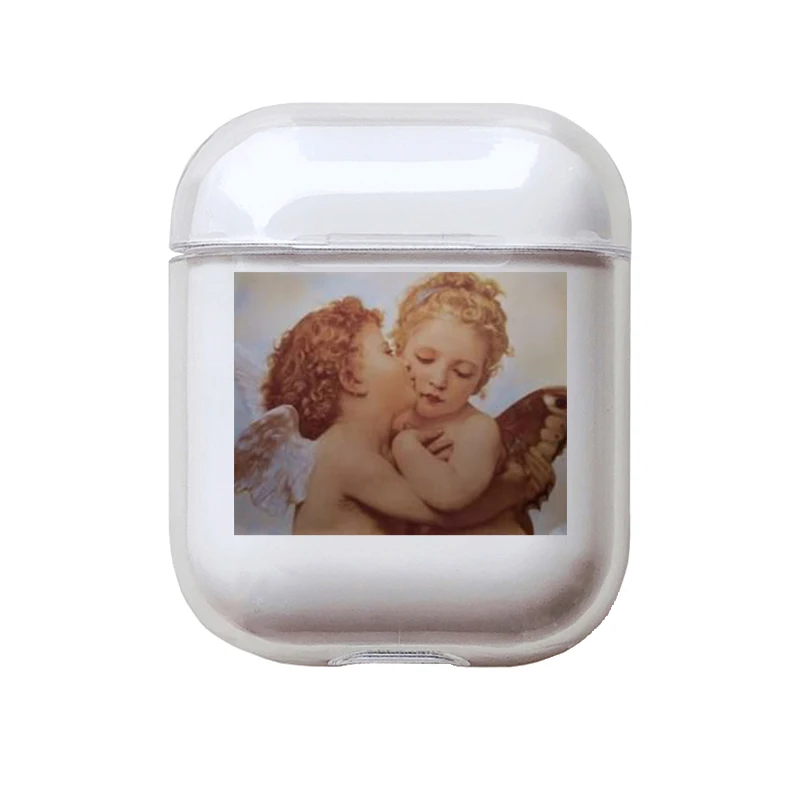 Мягкий милый Чехол Air Pods для Apple airpods, роскошные изображения, мультяшный ангел, Детские Airpods, чехол в Bluetooth, аксессуары для наушников