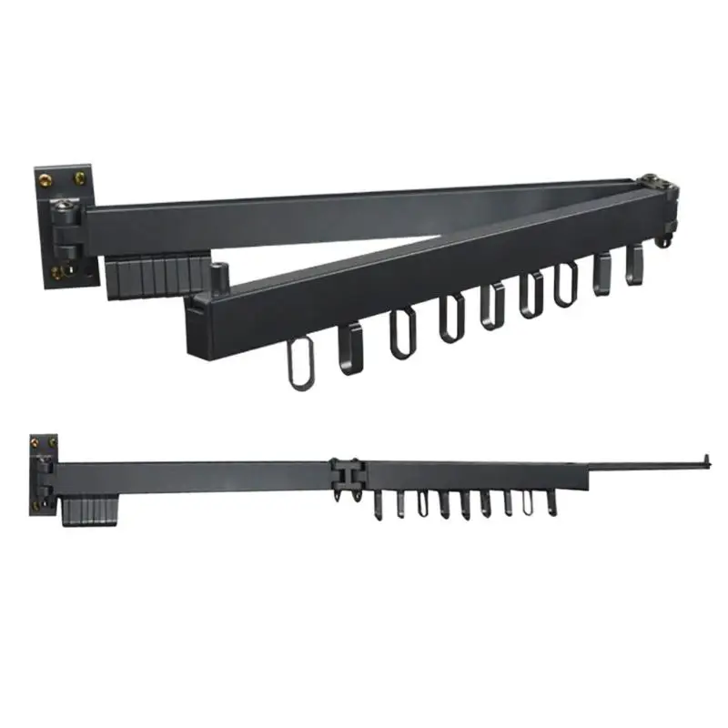 

Retractable Foldable Wall Hanging Drying Rack Multi-function Clothes Hanger Indoor Balcony Clothes Hanger