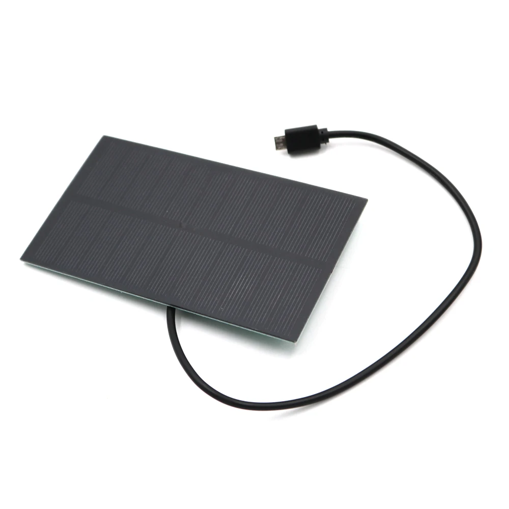 Солнечный Батарея Зарядное устройство 1 65 W 5 V Панели солнечные Выход USB Micro Android
