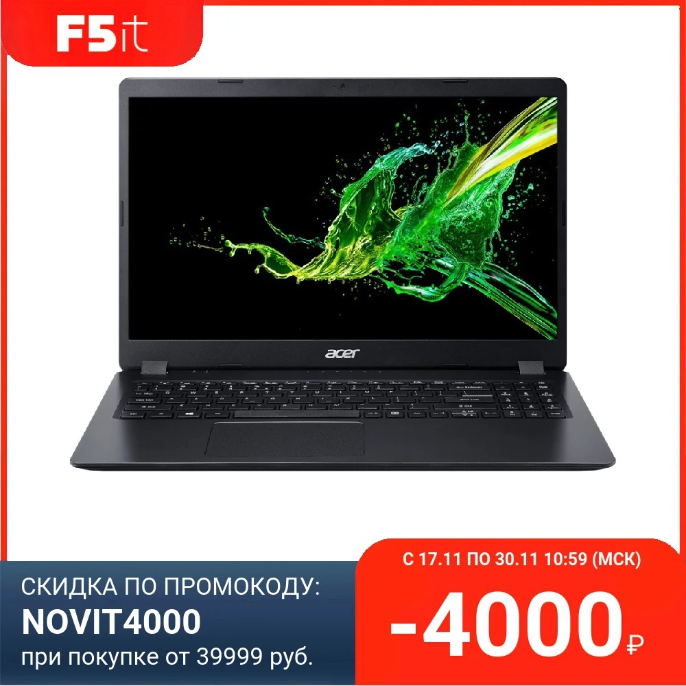 Ноутбук Acer Aspire A315-42-R4WX black 15.6" FHD AMD Ryzen 7 3700U 8Gb 256Gb SSD Radeon Vega 10 Linux NX.HF9ER.029 | Компьютеры